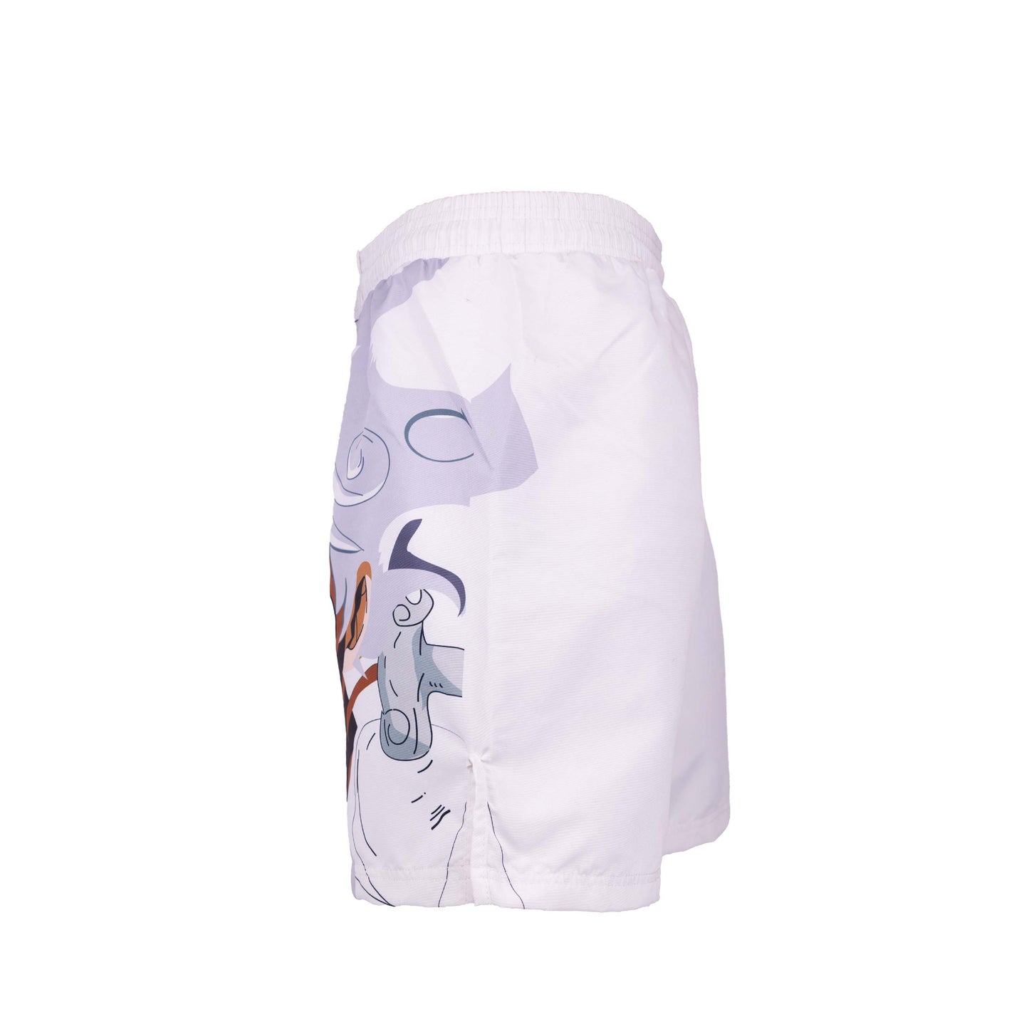 Anime Athletics MMA Shorts, Black/White, GEAR 5