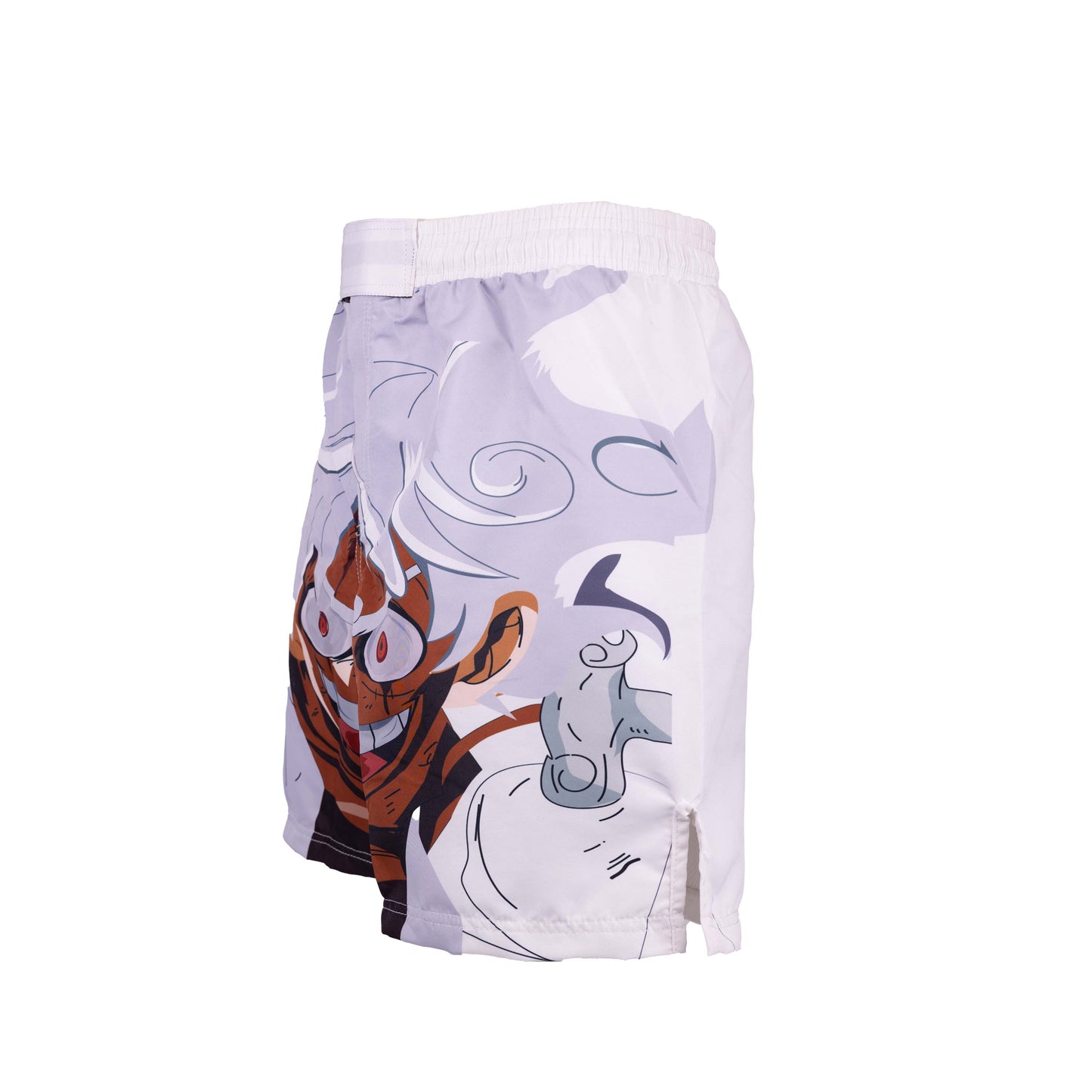 Anime Athletics MMA Shorts, Black/White, GEAR 5