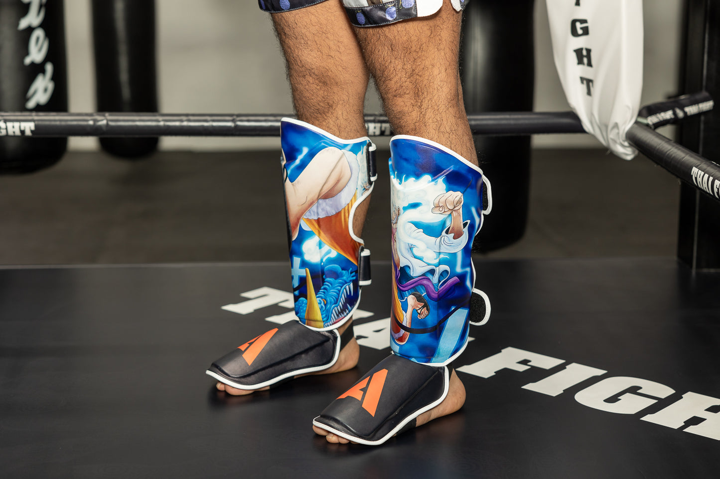 Anime Athletics Shin Guards - Black/White, GIGANTO