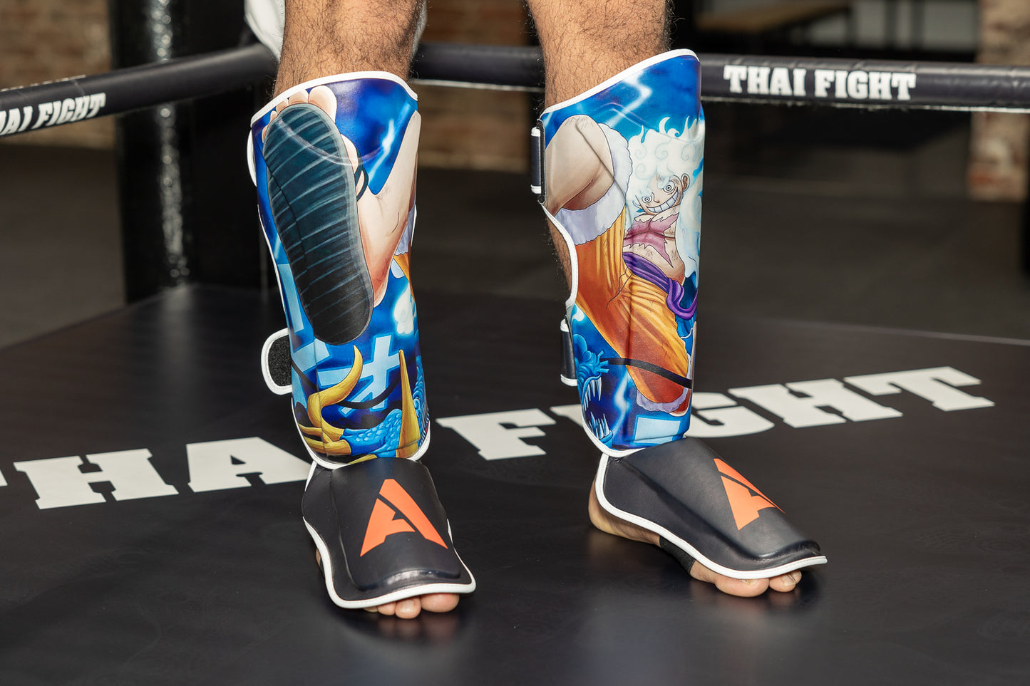 Anime Athletics Shin Guards - Black/White, GIGANTO